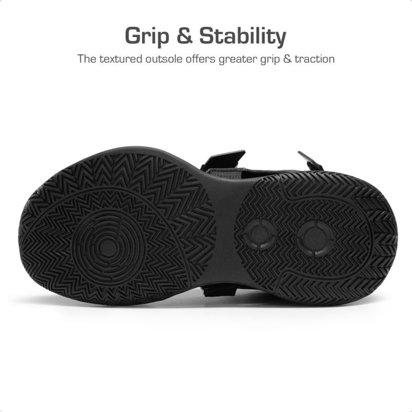 Kids Non-Slip Basketball Shoes  - BLACK - 4